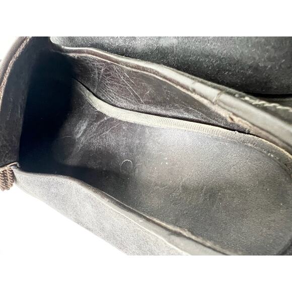 Jimmy Choo Brown Suede and Leather Foxley Tassel Loafers, Size 46 - Picture 12 of 14